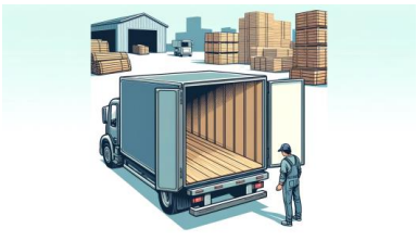 Inspecting the truck before loading
