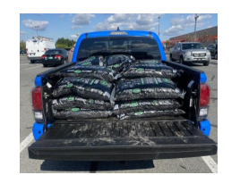 Loading bags into the cargo area