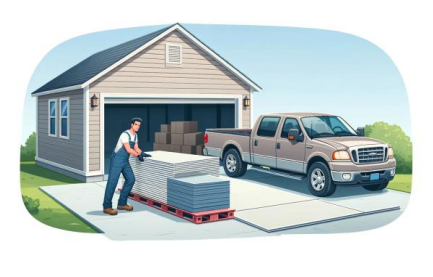 Unload the drywall